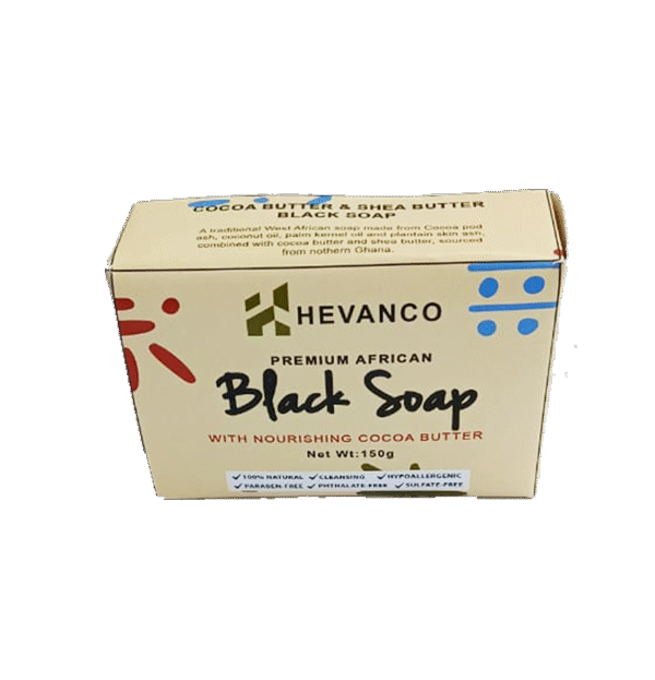 Cocoa butter black soap